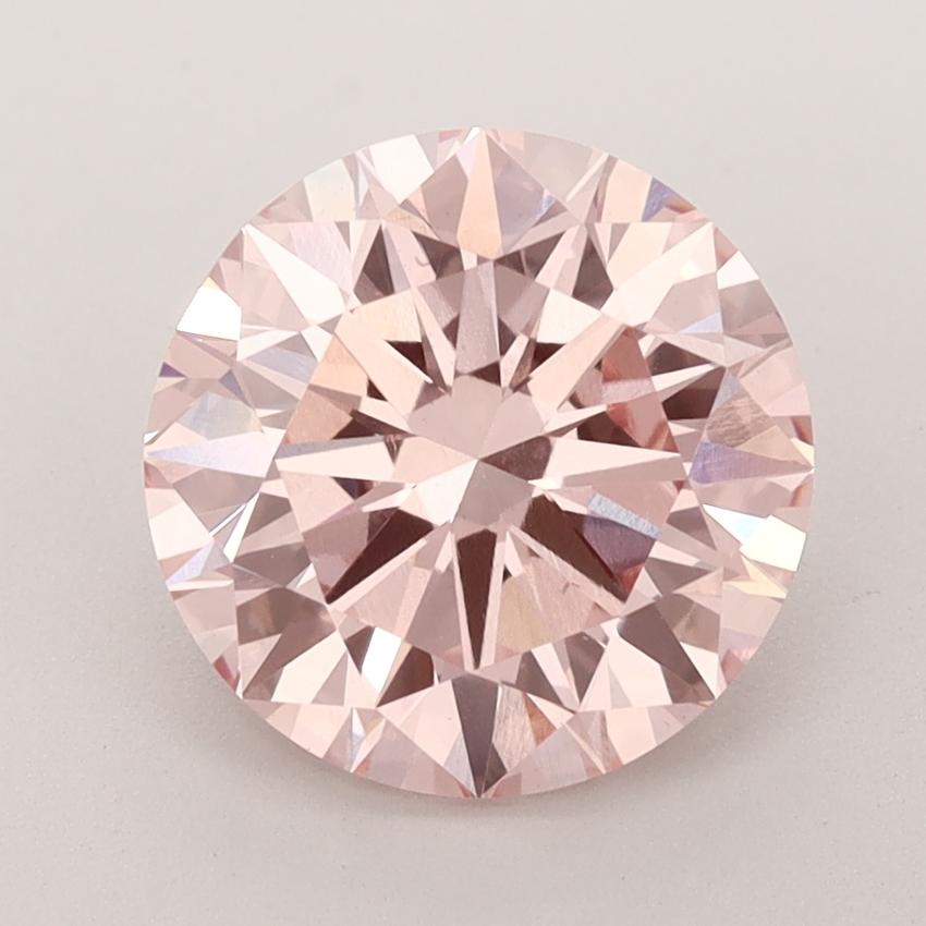 3.00 Ct. Fancy Intense  Pink Round Lab Grown Diamond