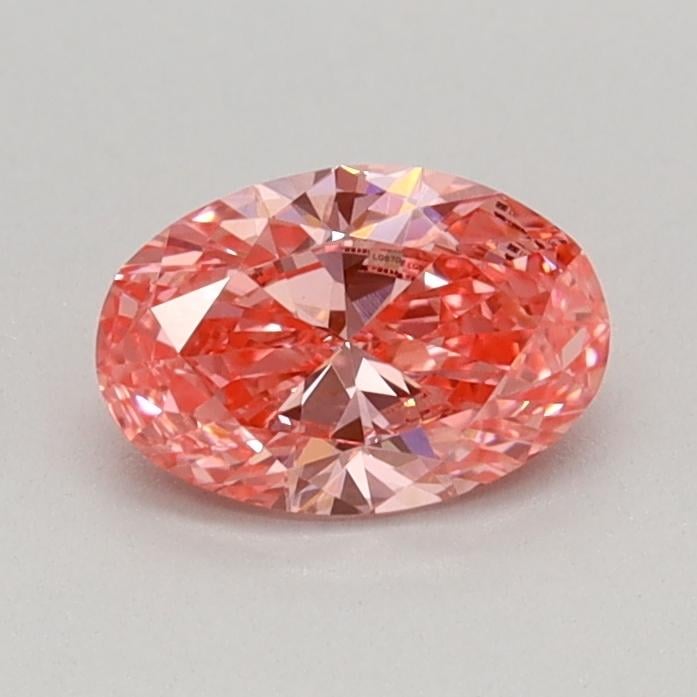 0.41 Ct. Fancy Vivid Pink Oval Lab Grown Diamond