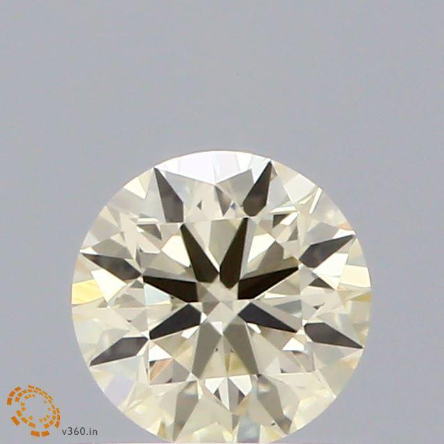 0.51 Ct. Fancy Light Yellow Round Lab Grown Diamond