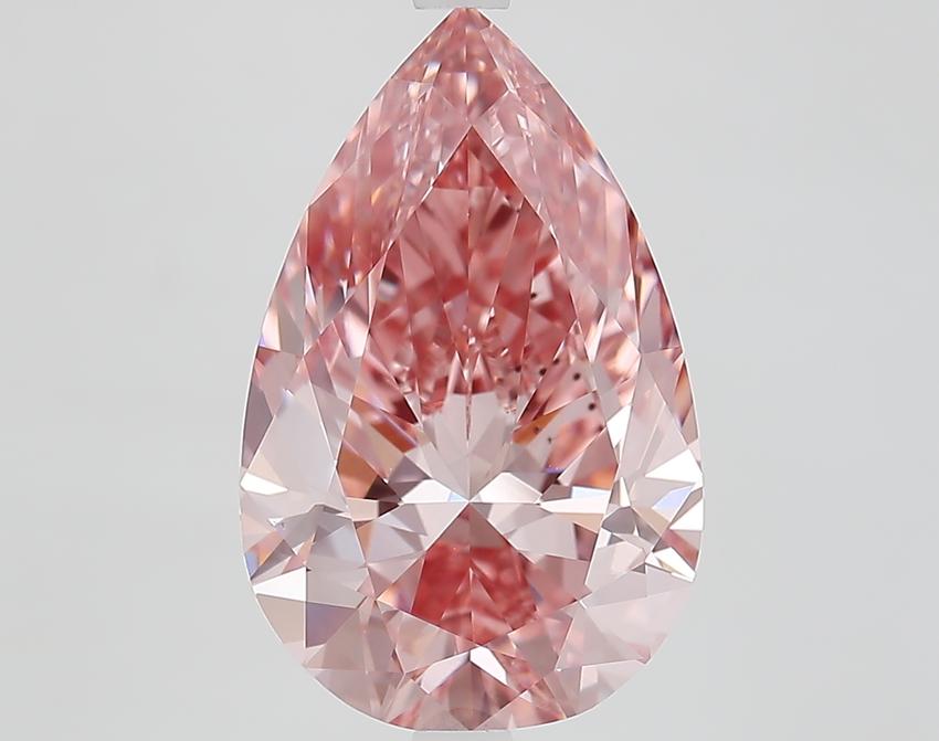 6.02 Ct. Fancy Vivid Pink Pear Lab Grown Diamond