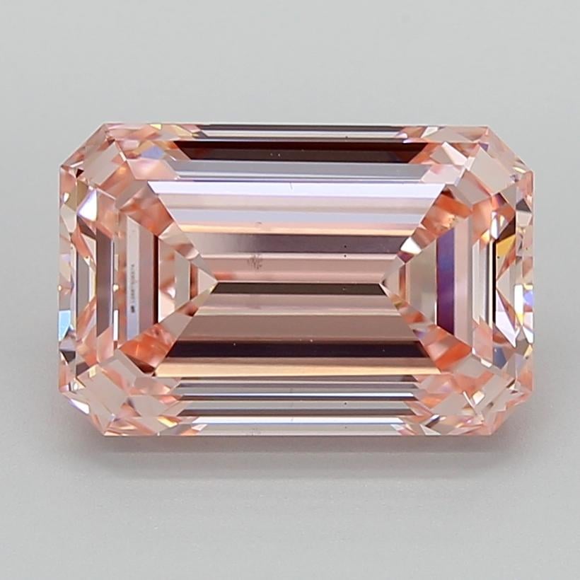 5.05 Ct. Fancy Intense  Pink Emerald Lab Grown Diamond