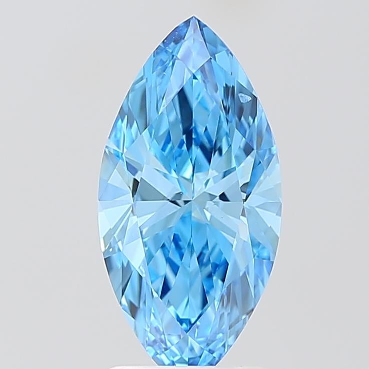 1.85 Ct. Fancy Vivid Blue Marquise Lab Grown Diamond