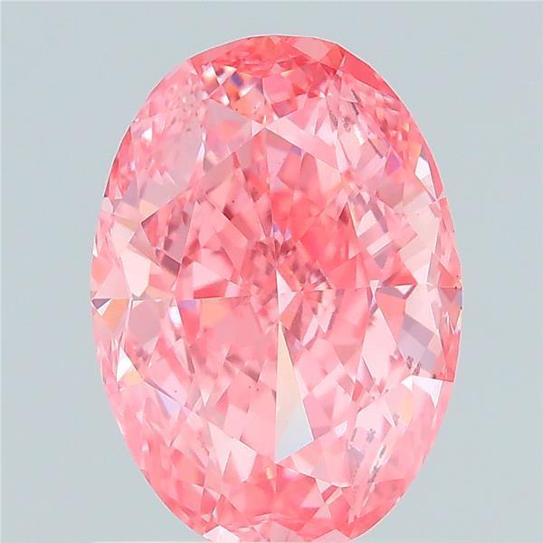 1.20 Ct. Fancy Vivid Pink Oval Lab Grown Diamond
