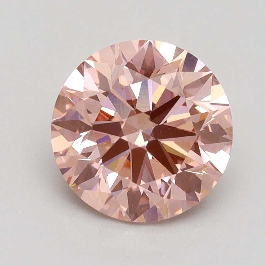 2.00 Ct. Fancy Intense Pink Round Lab Grown Diamond