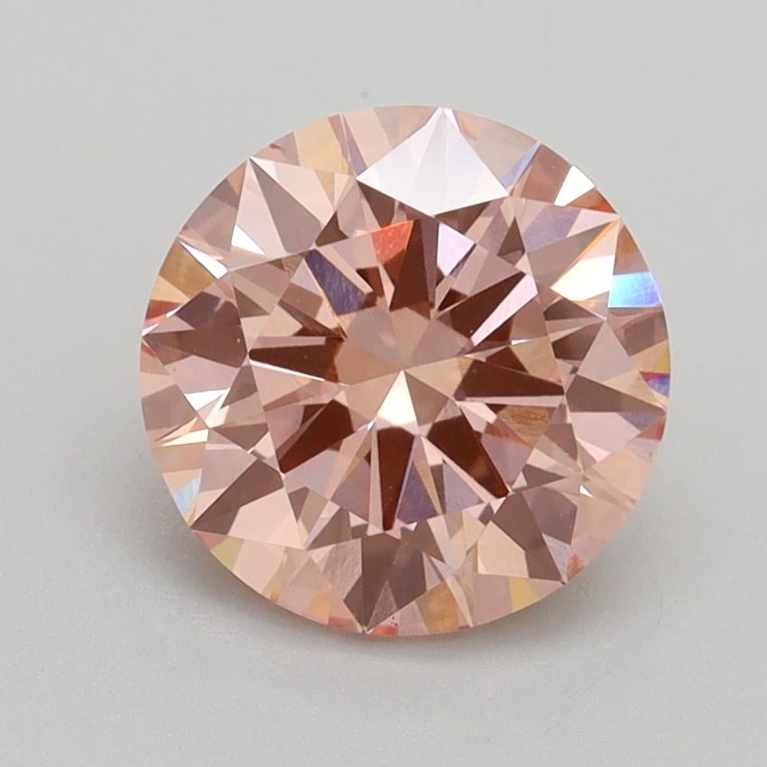 2.10 Ct. Fancy Intense Pink Round Lab Grown Diamond