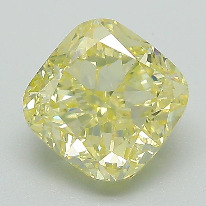 2.02 Ct. Fancy  Yellow Cushion Lab Grown Diamond
