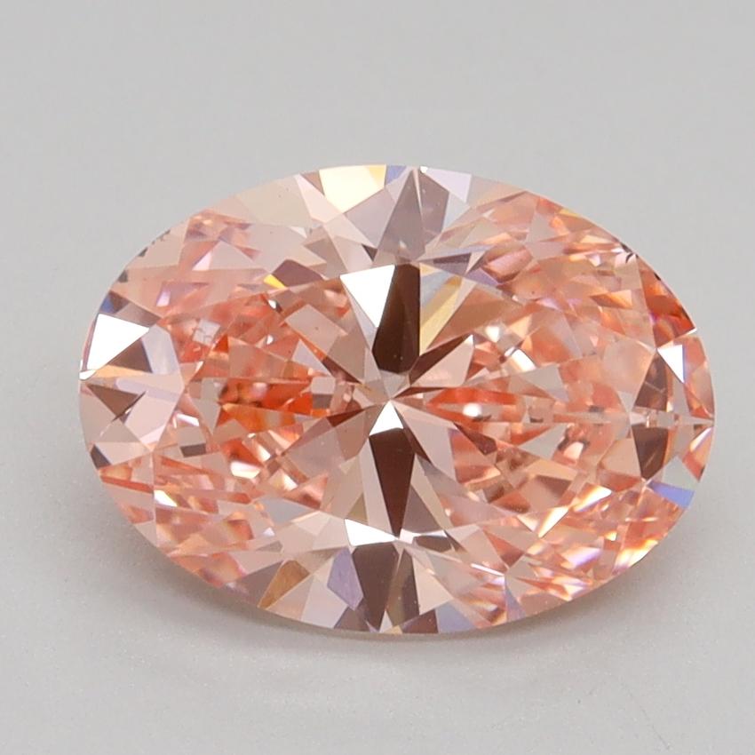 2.00 Ct. Fancy Intense Pink Oval Lab Grown Diamond