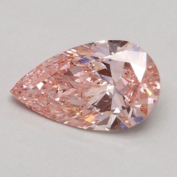 0.60 Ct. Fancy Intense Pink Pear Lab Grown Diamond