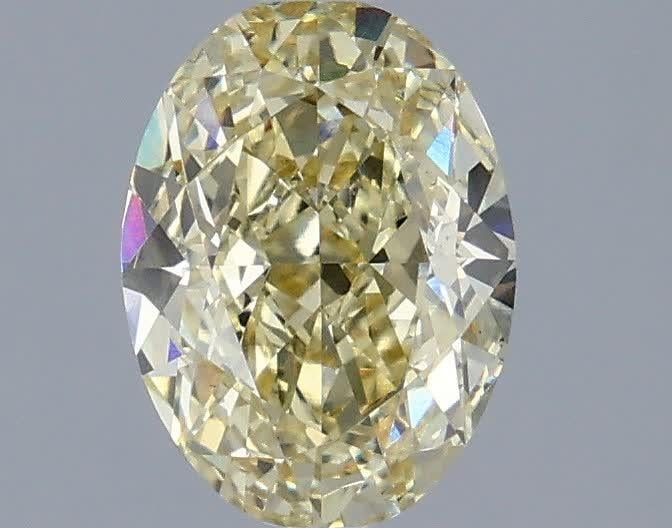 2.05 Ct. Fancy Intense Yellow Oval Lab Grown Diamond