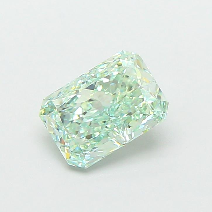 1.05 Ct. Fancy Vivid Green Radiant Lab Grown Diamond