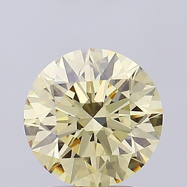 2.37 Ct. Fancy Yellow Round Lab Grown Diamond