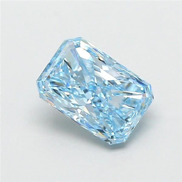 1.07 Ct. Fancy Vivid Blue Radiant Lab Grown Diamond