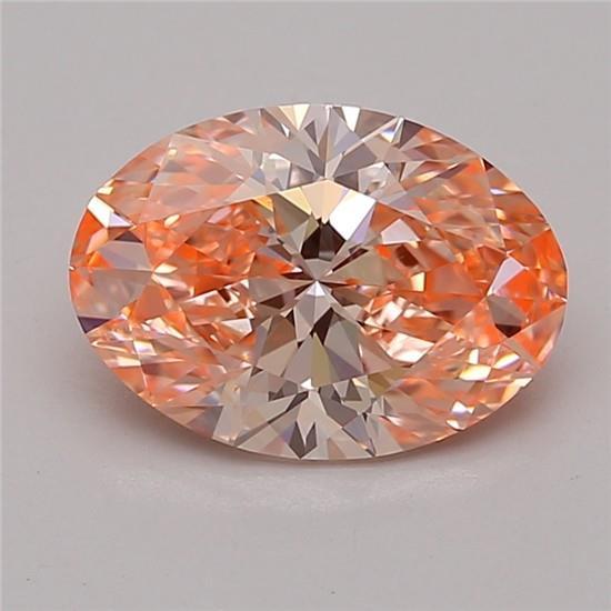 2.09 Ct. Fancy Vivid Pink Oval Lab Grown Diamond