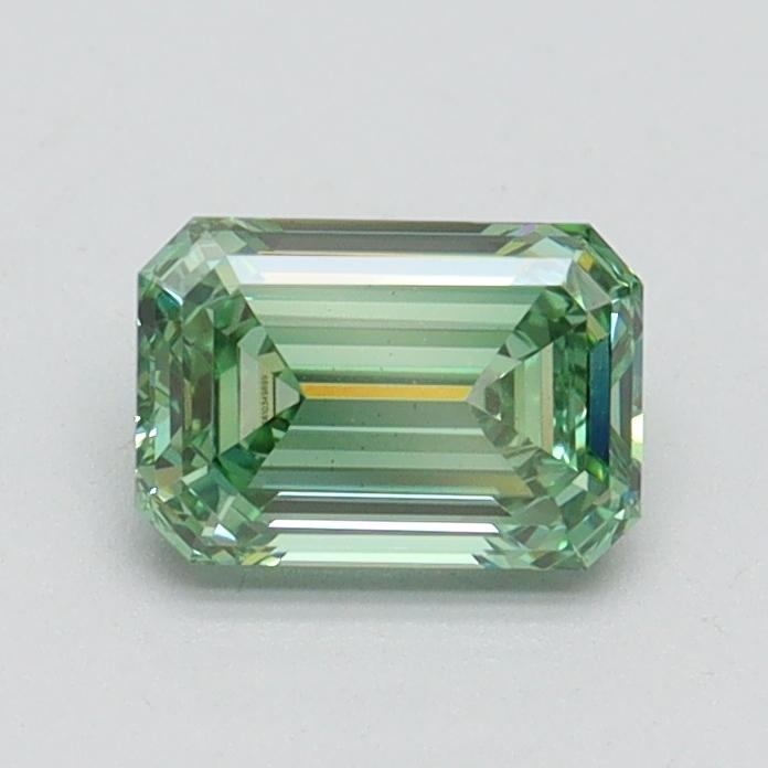 0.72 Ct. Fancy Vivid Green Emerald Lab Grown Diamond