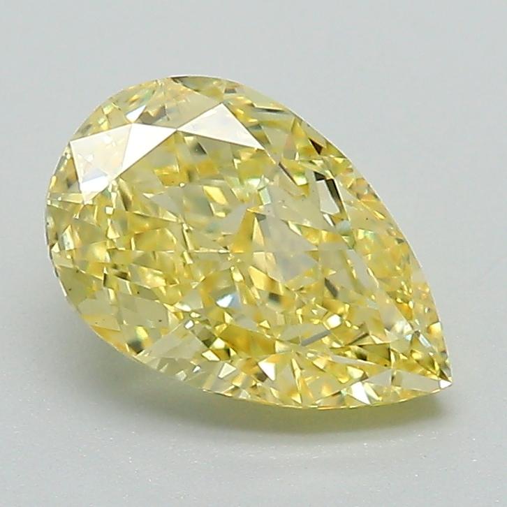1.54 Ct. Fancy Intense Yellow Pear Lab Grown Diamond