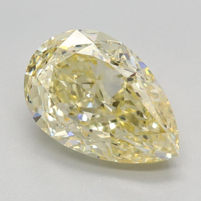 2.69 Ct. Fancy Intense Yellow Pear Lab Grown Diamond