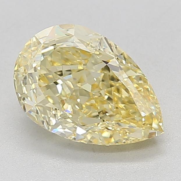 2.43 Ct. Fancy Intense Yellow Pear Lab Grown Diamond