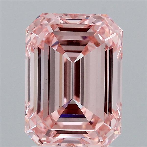 2.90 Ct. Fancy Intense Pink Emerald Lab Grown Diamond