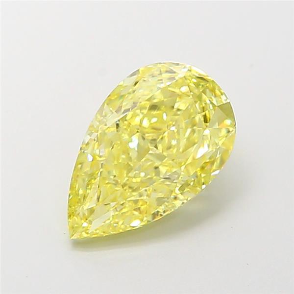 2.52 Ct. Fancy Intense Yellow Pear Lab Grown Diamond