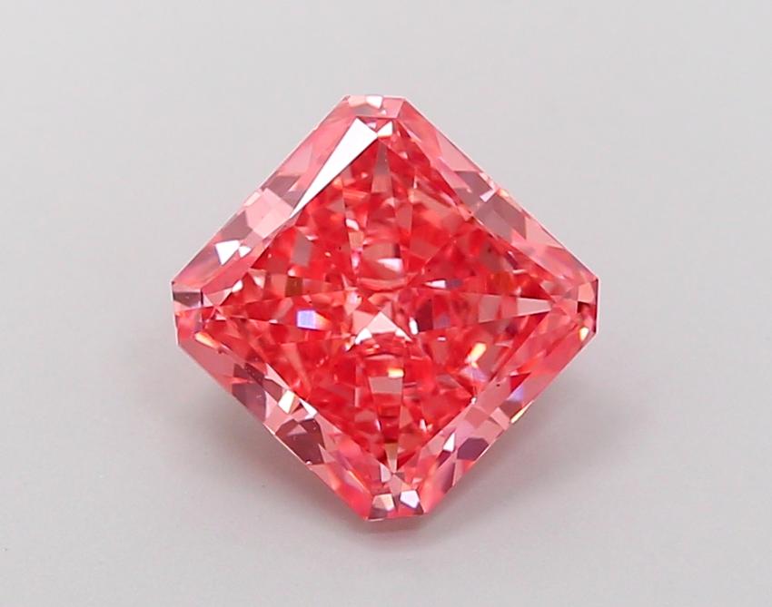 2.15 Ct. Fancy Vivid  Pink Radiant Lab Grown Diamond