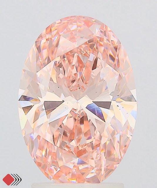 3.01 Ct. Fancy Vivid Pink Oval Lab Grown Diamond