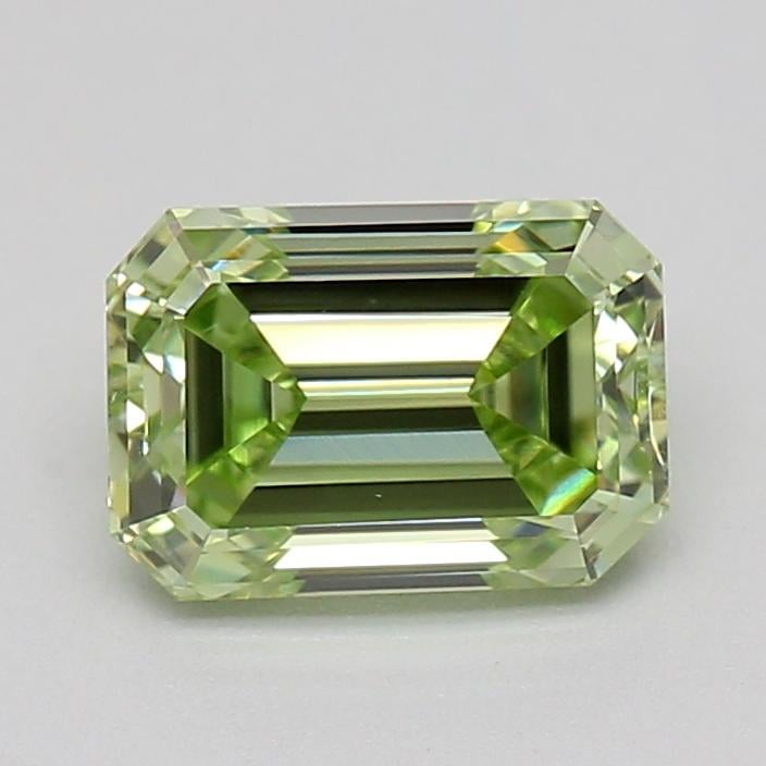 0.74 Ct. Fancy Vivid  Green Emerald Lab Grown Diamond