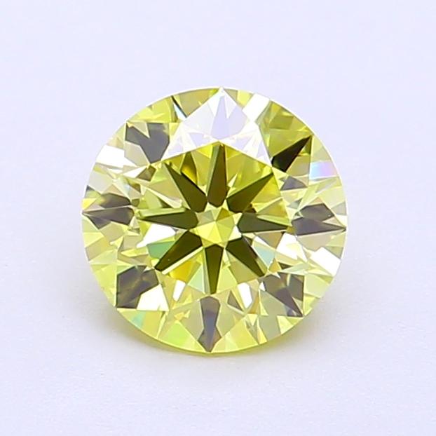 1.01 Ct. Fancy Intense Yellow Round Lab Grown Diamond