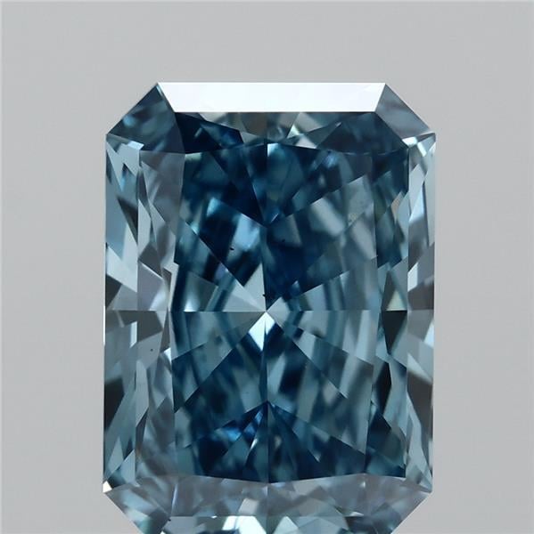 2.01 Ct. Fancy Vivid  Blue Radiant Lab Grown Diamond