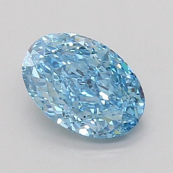 1.02 Ct. Fancy Vivid Blue Oval Lab Grown Diamond