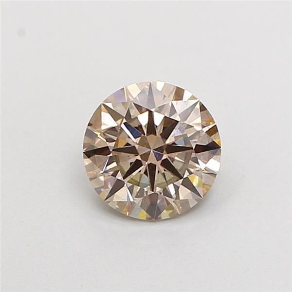 1.07 Ct. Fancy Light Brown Round Lab Grown Diamond