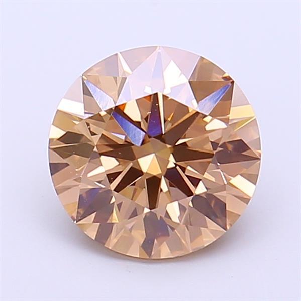 1.72 Ct. Fancy Brown Round Lab Grown Diamond