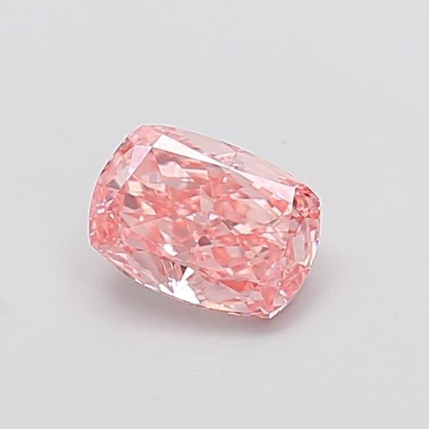1.06 Ct. Fancy Vivid  Pink Cushion Lab Grown Diamond