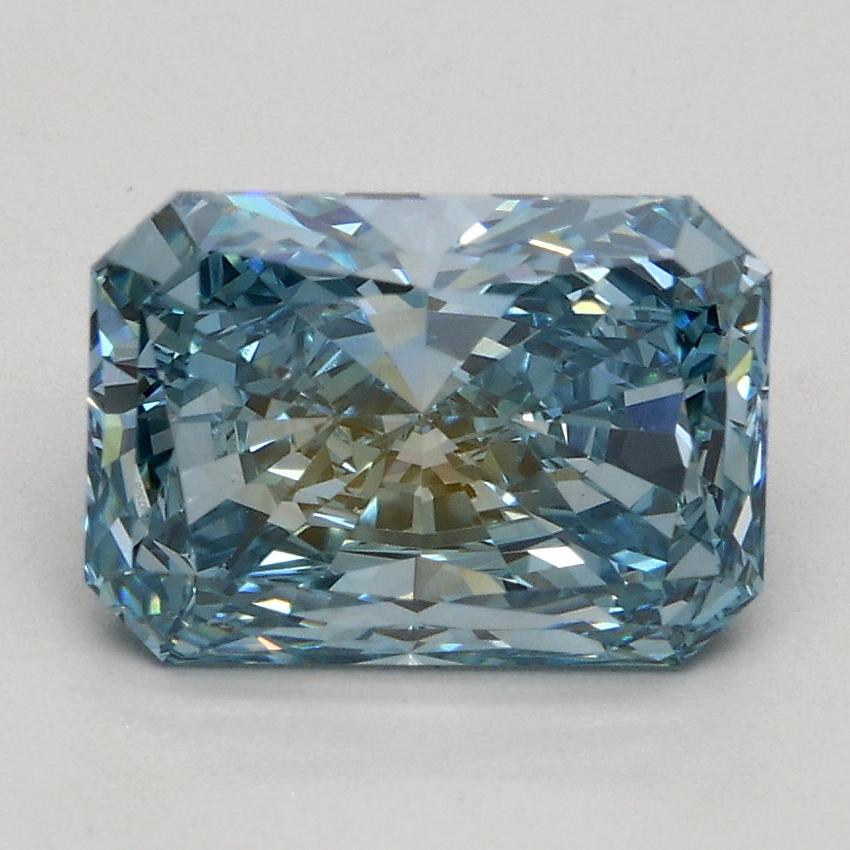 1.76 Ct. Fancy Vivid Blue Radiant Lab Grown Diamond