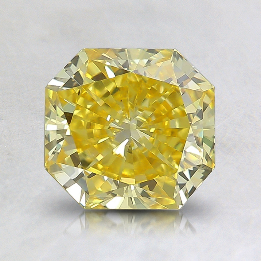 1.33 Ct. Fancy Vivid Yellow Radiant Lab Grown Diamond