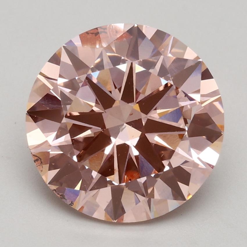 3.00 Ct. Fancy Intense Pink Round Lab Grown Diamond