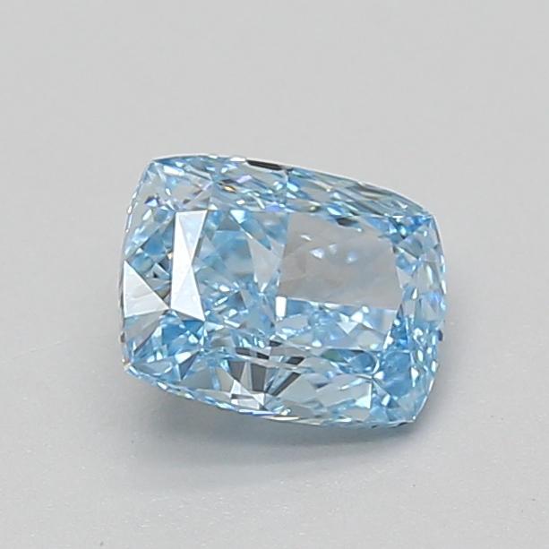 1.01 Ct. Fancy Vivid Blue Cushion Lab Grown Diamond