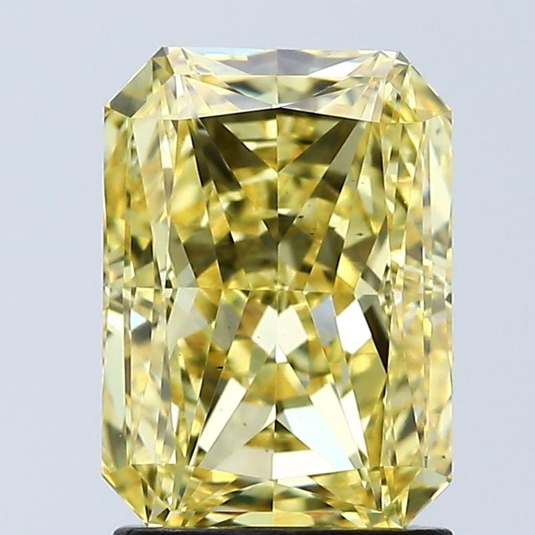 2.08 Ct. Fancy Vivid Yellow Radiant Lab Grown Diamond
