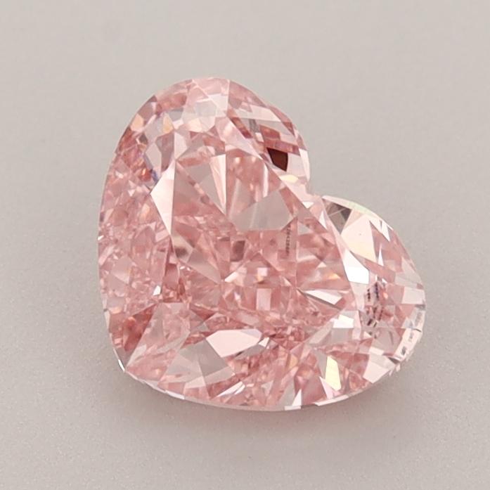 1.14 Ct. Fancy Vivid  Pink Heart Lab Grown Diamond
