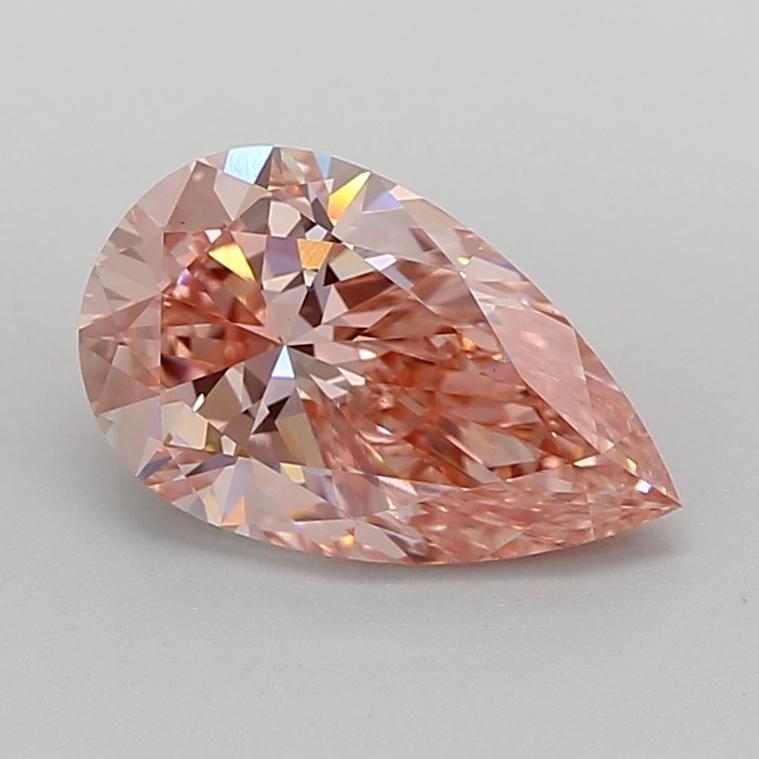 2.22 Ct. Fancy Vivid  Pink Pear Lab Grown Diamond