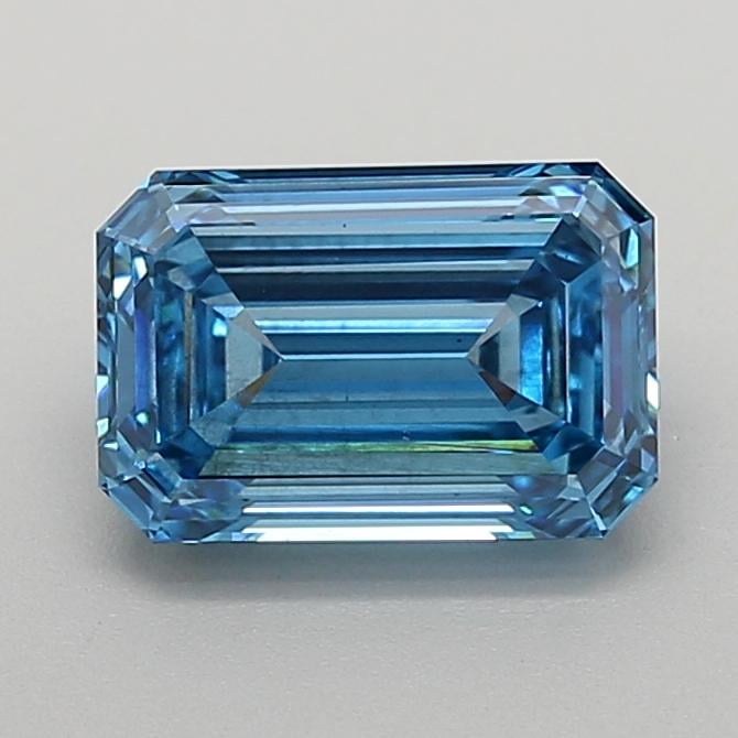 2.00 Ct. Fancy Vivid  Blue Emerald Lab Grown Diamond