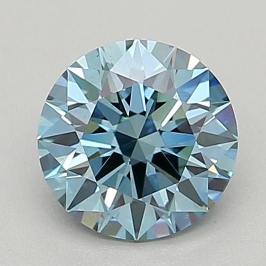 1.56 Ct. Fancy Vivid  Blue Round Lab Grown Diamond