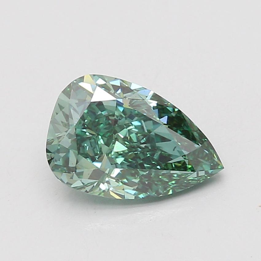 2.09 Ct. Fancy Vivid Green Pear Lab Grown Diamond