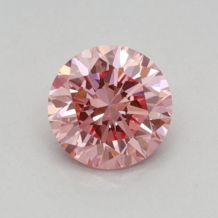 0.41 Ct. Fancy Vivid Pink Round Lab Grown Diamond