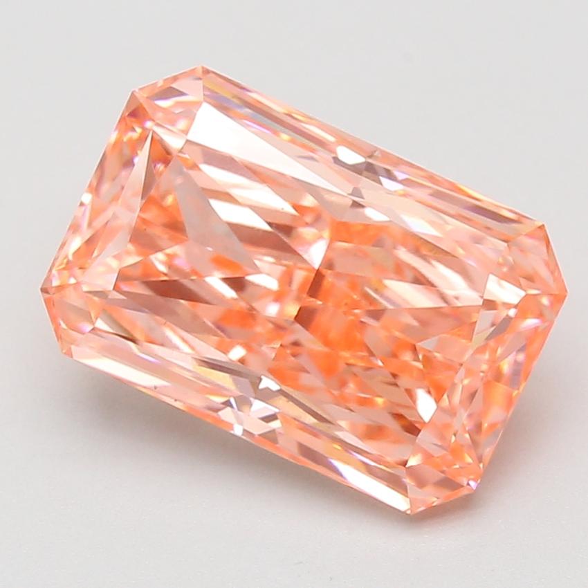 6.08 Ct. Fancy Vivid Pink Radiant Lab Grown Diamond