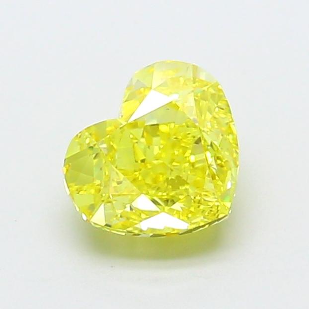 1.50 Ct. Fancy Vivid Yellow Heart Lab Grown Diamond