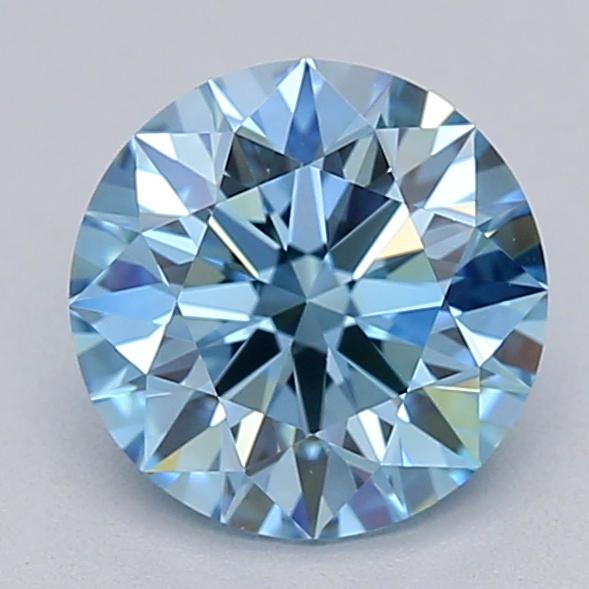 1.07 Ct. Fancy Vivid  Blue Round Lab Grown Diamond