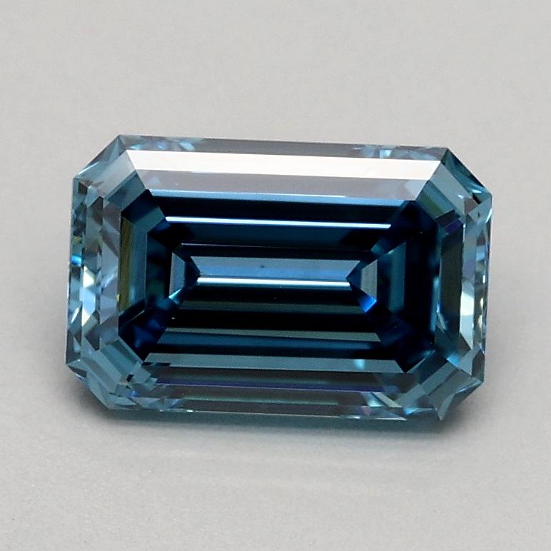 0.96 Ct. Fancy Intense Blue Emerald Lab Grown Diamond