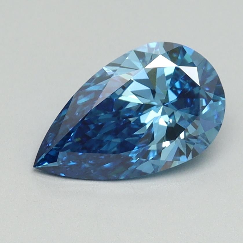 1.07 Ct. Fancy Vivid Blue Pear Lab Grown Diamond