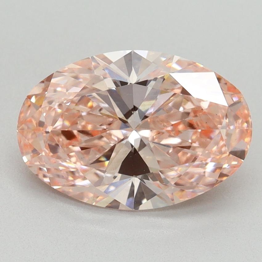 2.20 Ct. Fancy Vivid Pink Oval Lab Grown Diamond