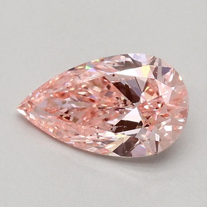 0.51 Ct. Fancy Vivid Pink Pear Lab Grown Diamond